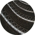 thumbnail image 1 of Ahgly Company Machine Washable Indoor Round Transitional Night Black Area Rugs, 6' Round, 1 of 7