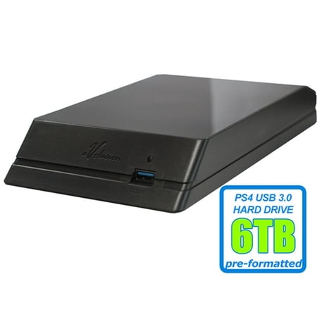 Avolusion HDDGear 6TB USB 3.0 External Gaming Hard Drive (for PS4, PS4 Slim, PS4 Slim Pro) - 2 Year