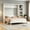 White, variant on AUU Queen Size Wall-Mounted Murphy Bed with Built-In Desk and Bookshelf – Space-Saving Convertible Bed for Home Office or Guest Room