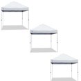 thumbnail image 1 of Z-Shade 10' x 10' Straight Leg Portable Instant Shade Tent, White (3 Pack), 1 of 6