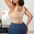 thumbnail image 5 of Women's V Neck Front Closure Corset, Lace Longline Bra, Plus Size Bras, Shapewear For Women, Top Bras With Support And Push Up, Shapewear Tank Tops Complexion XXL, 5 of 7