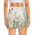 thumbnail image 2 of Lsque Herbs and Wildflowers Printed Women's Running Shorts with Liner Pockets,Elastic Quick Dry Workout Athletic Gym Yoga Shorts,Womens High Waist Shorts-Large, 2 of 9