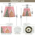 thumbnail image 4 of Yayeee Mini Table Lamp 11.8" Dimmable with Fabric Shade 3 Color Temperatures, Brown Gingerbread House, 4 of 7