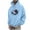 #037 Light Blue, variant on Felirenzacia Unisex Graphic Hoodie for Men Women, Evil Smile Print Long Cuffed Sleeve Hooded Pullover Sweatshirt for Big and Tall,Blue,S