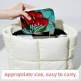 thumbnail image 6 of Cherry Velvet Portable Jewelry Organizer Box with Removable Compartment - Gift and Jewelry Display, 6 of 7