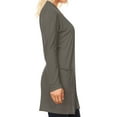 thumbnail image 2 of Women's Casual Long Sleeves Side Pockets Solid Cardigan, 2 of 3