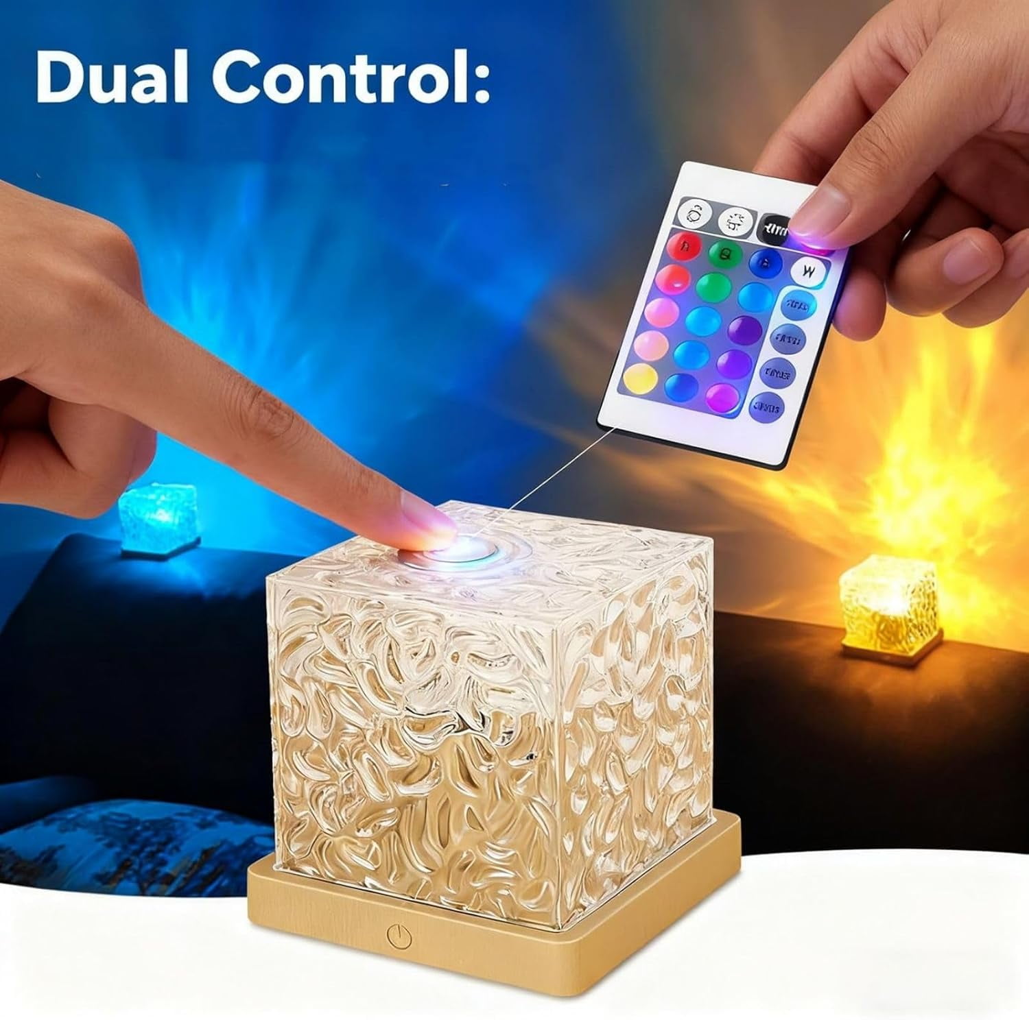 Aurora Borealis Night Light Projector, 16-Color Ocean Wave Lighting with Remote Control for Bedroom & Party Decoration, Northern Lights Projector