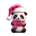 thumbnail image 4 of XEOVHV Christmas Panda Ornament,Xmas Acrylic Hanging Decoration,Panda Christmas Pendant Christmas Acrylic Cutouts with Ropes Panda Ornaments for Christmas Tree Living Room Home Window Outdoor Car, 4 of 8