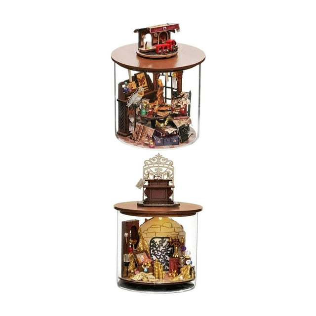 Abbracc DIY Miniature Dollhouse Dream Bottle Building Kit - Create Your Own Magical World A