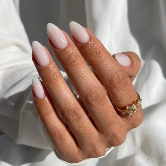 Milky Way Almond Nails - Press on Nails