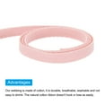 thumbnail image 4 of Uxcell Cotton Twill Tape Cotton Ribbon Bias Binding Tape Herringbone Webbing Trim for Sewing Binding Gift Pale Pink 1/4", 4 of 6
