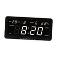 thumbnail image 2 of Lipstore Digital Wall Clock LED Desktop Clock Multipurpose Large Temperature Display for White, 2 of 8