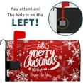 thumbnail image 3 of Merry Christmas Mailbox Cover Magnetic Standard Size 21x18 Inch Happy New Years Mail Box Post Cover Winter Snowflake Red Xmas Letter Box Wraps for Home Outdoor Garden Yard Decor, 3 of 6