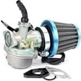 thumbnail image 1 of Graflsoa PZ19 Metal Carburetor for 50cc-110cc Motorcycles, Silver Finish, Compact 10x10x10cm, 416g Weight, Complete Set Included, 1 of 7