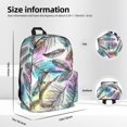 thumbnail image 5 of Mochila con estampado de plumas, mochila para portátil, bolsa de viaje, senderismo, mochila de negocios para mujeres y hombres., 5 of 5