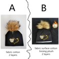 thumbnail image 4 of Sombrero para bebé recién nacido, de moda, dorado, plata, dulce Corazón, oreja, letras, bebé, pelusa, Pompón, gorra para niño, 4 of 4