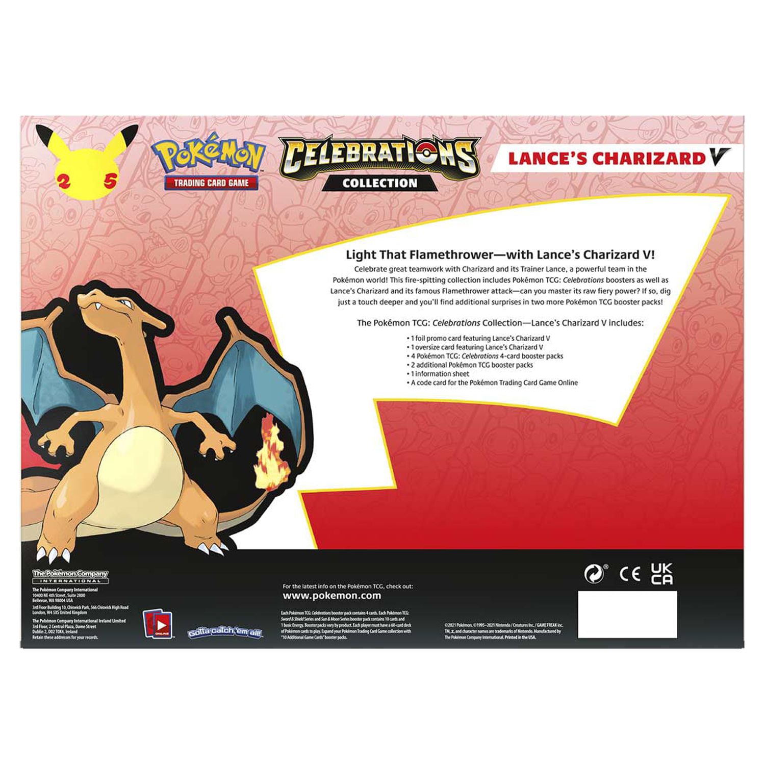 Pokémon Trading Card Games: Celebrations Collection (Lance's Charizard V) - image 4 of 7
