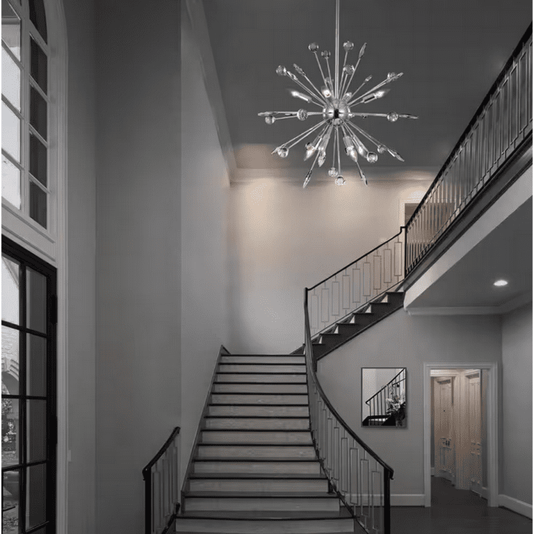 EDISLIVE Calzada 8-Light Chrome Crystal Sputnik Chandelier