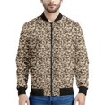 thumbnail image 4 of Chaquetas bomber divertidas con estampado 3D de granos de café para hombre, chaqueta de calle de primavera y otoño, abrigo de manga larga para mujer, ropa de 2024, 4 of 4