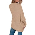 thumbnail image 3 of Oversized Open Front Female Casual Loose Knit Cardigan, 3 of 3