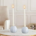 thumbnail image 4 of Pumpkin Decor Scented Candle Holder Ceramic Pumpkin Candlestick Aromatherapy Holder Decoration Modern Candlesticks Candles Aroma Diffusers Tabletop Home Living Room Entrance Hall Ornaments, 4 of 7