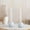C, variant on Modern Ceramic Candlestick & Aroma Diffuser Holder - White Matte Tabletop Ornament,for Living Room, Entrance Hall & Home Decor,B