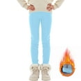 thumbnail image 2 of Zshosam Girls Leggings Kids Girls' Athletic Leggings, Kids Teen Dance Yoga Workout Running Pants Size 5T 6T,(Light Blue 5-6 Years), 2 of 7