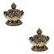 thumbnail image 1 of Injueey Alloy Incense Burner Classical Chinese Handmade Adorn Bronze Aroma Censer Household Wear-resistant Stove Craft Ornaments Bronce 7*7cm 2Conjunto, 1 of 6