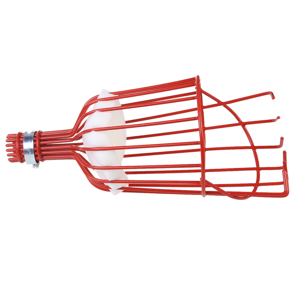Melantax Fruit Picking Basket Fresh Oranges Apples Plums Pears Peaches Fit Broomstick (Red)