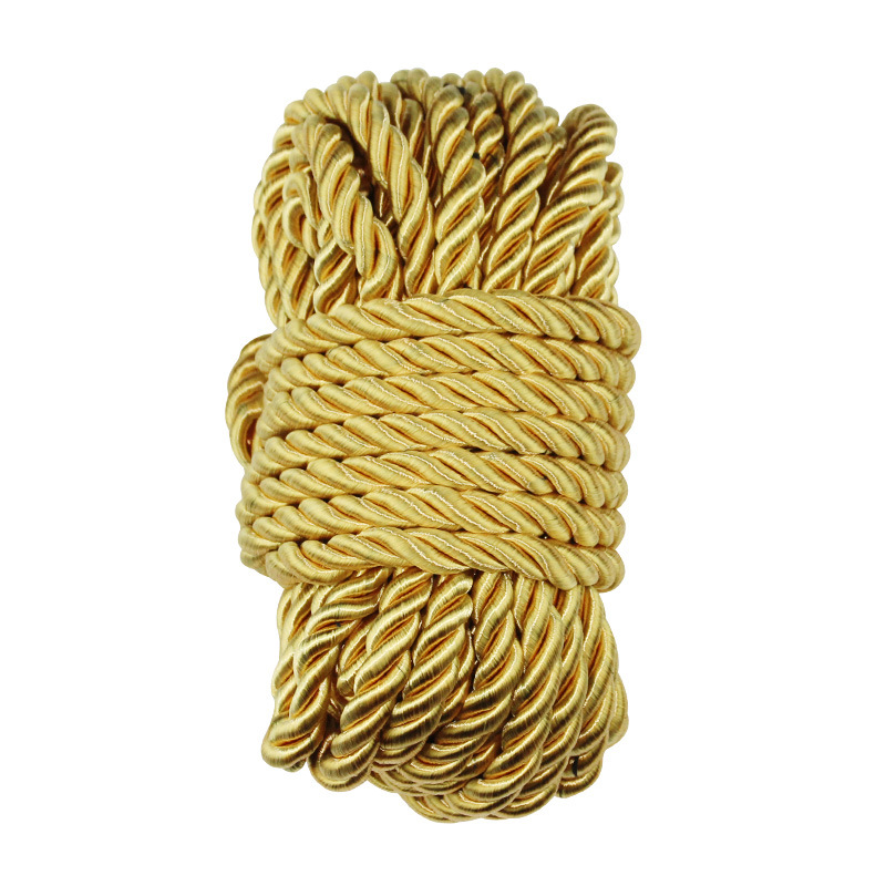 Braided Twisted Silk Ropes 8mm Diameter Soft Solid Braided Twisted