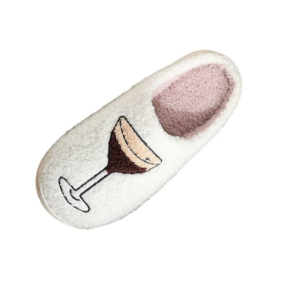 Slides for Women Cute Slippers Women's Embroidered On Slippers For Indoor Outdoor Comfort Warm Shoes Casual Winter Fall Loafers