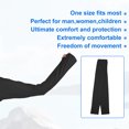 thumbnail image 5 of Unique Bargains Soft Sun Protection Arm Shawl Cooling Sleeve Polyester Arm Sleeve with Finger Hole for Women Golf Black, 5 of 6