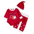 thumbnail image 1 of Disfraz de Papá Noel para niños, traje de Papá Noel de Navidad para bebés, niños y niñas, traje de Navidad para niños, 1 of 8