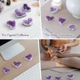 thumbnail image 5 of Amethyst Healing Stones, Heart-Shaped Crystal Rocks, Healing Amethyst Crystal,Crystal Geode Cluster,Quartz Crystals Mineral Stones,Home Decor Crystal Gifts,1.6 - 2 inch, 5 of 7