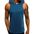 thumbnail image 1 of Men Hooded Tank Fitness Sweatshirt, 1 of 4