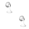 thumbnail image 3 of Speravity Tope de puerta de acero inoxidable, silencioso, a prueba de viento, soporte antioxidante, herrajes para muebles montados en la pared, dormitorio, Blanco clásico 2piezas Speravity CBP491314, 3 of 6