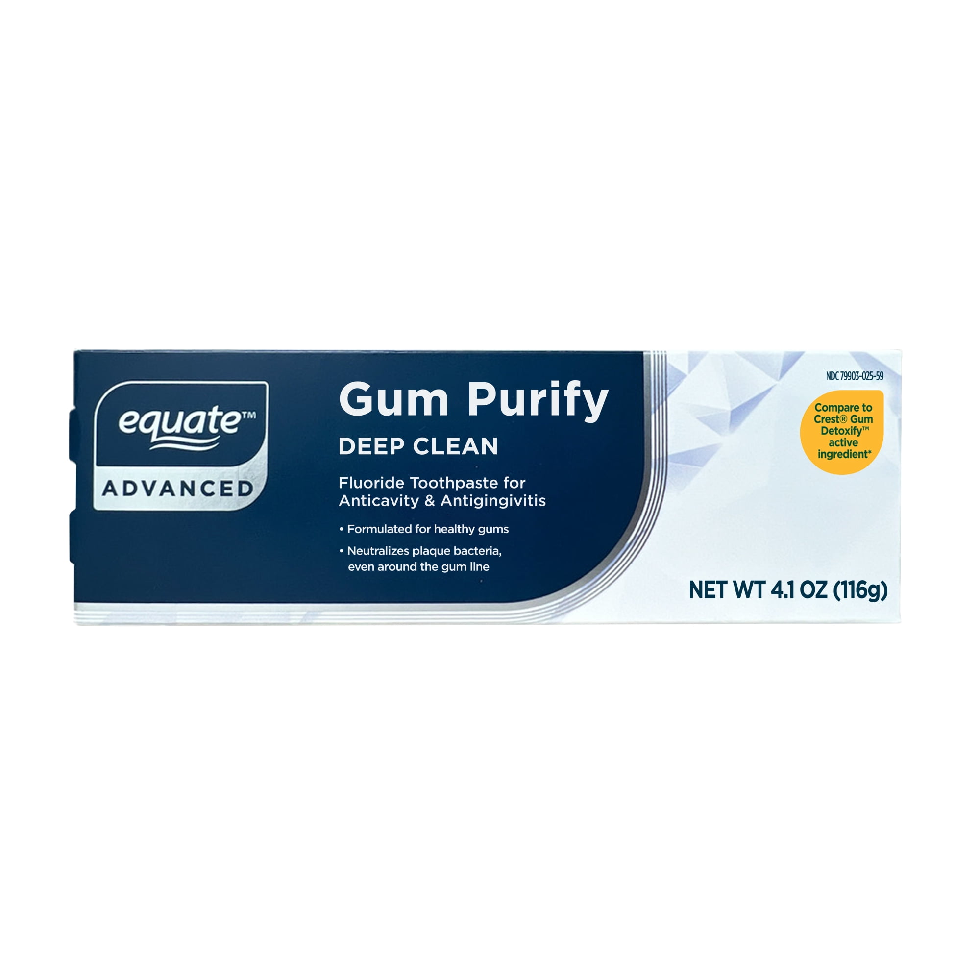 Equate Advanced Gum Purify Deep Clean Toothpaste, 4.1 oz