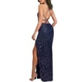 thumbnail image 4 of Wancir Women's Sexy Elegant Rhinestone Sleeveless Party Club Night Hot Drilling Clubwear Evening Dresses, 4 of 7