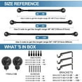 thumbnail image 5 of Urbanest Adjustable Single Curtain Rod Set Hammered Ball Finials – 3/4-Inch Diameter, With Black Rod, 28–48 Inches, 5 of 6