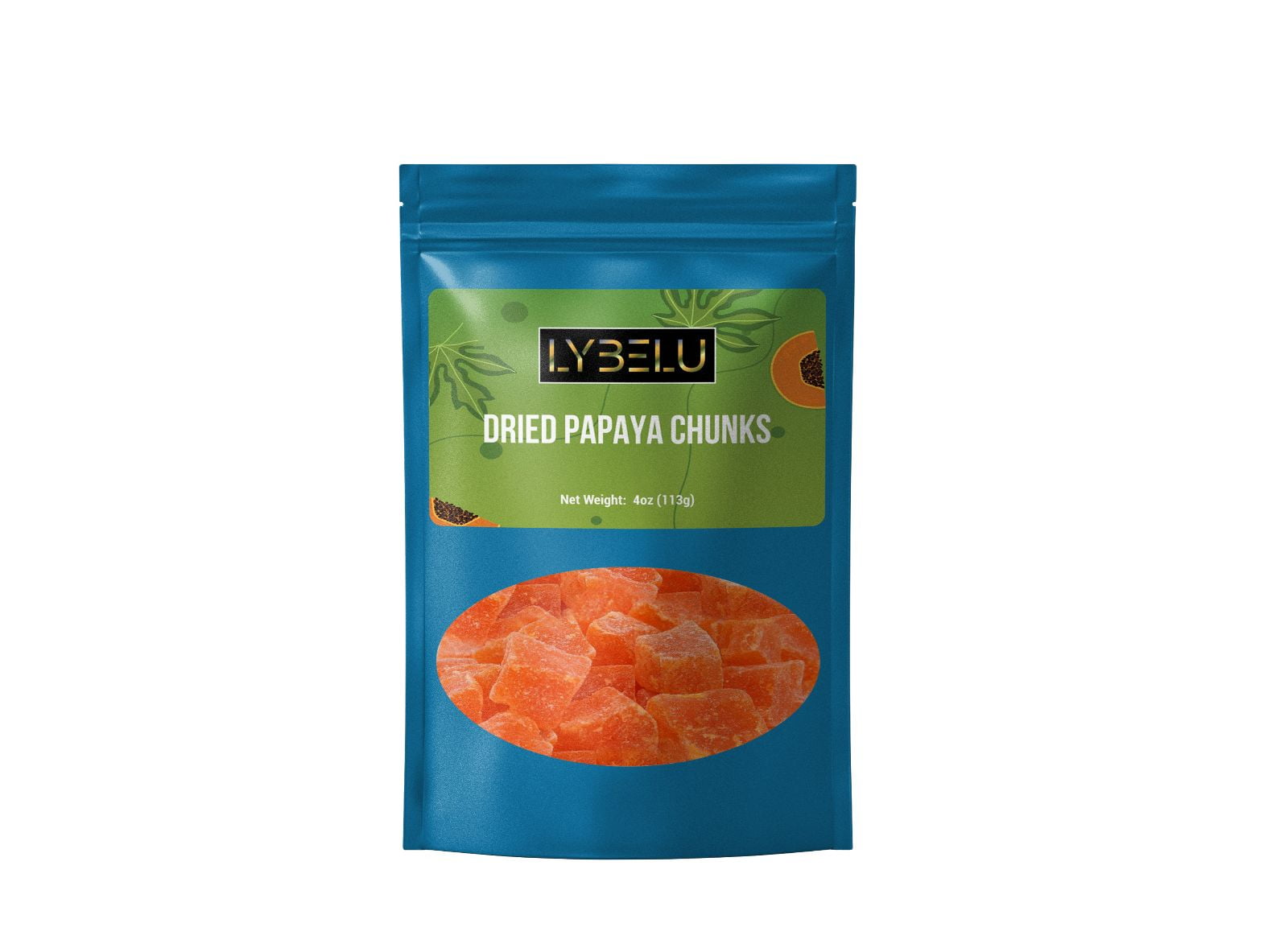 Lybelu New Dried Papaya Chunks 4oz
