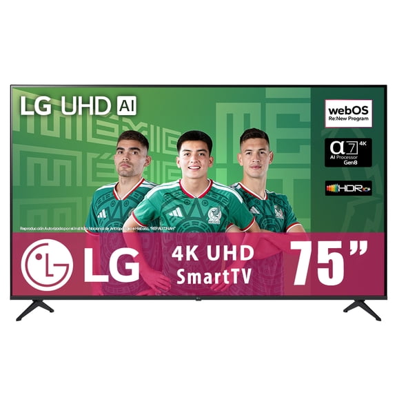 TV LG 75 Pulgadas UHD AI UA75 4K SMART TV 75UA7500