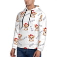 thumbnail image 3 of Sikiie Corgi With Santa Claus Hat Men's Hoodie, Essentials Hoodie, Sweatshirt, Pullover Hooded Sweatshirt for Men-X-Large, 3 of 7