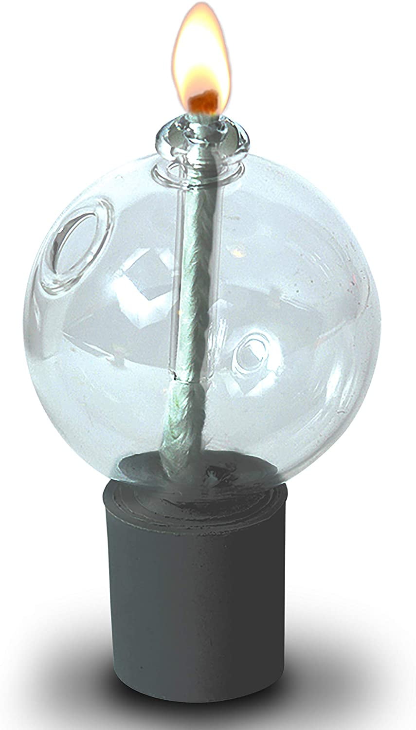 Ner Mitzvah, 1.5" Oil Lamp Lantern for Indoor and Outdoor Use - Modern