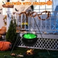 thumbnail image 2 of Tupukom Halloween Decorations Outdoor Plastic Bowl Halloween Party Decoration Large Witches Cauldron on Tripod with String Lights Candy Bucket Decoration for Home Decor Porch Indoor, 2 of 9