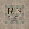thumbnail image 2 of Greene, Taylor 12x12 Black Ornate Wood Framed with Double Matting Museum Art Print Titled - Faith, 2 of 4