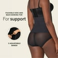 thumbnail image 3 of Leonisa Seamless Colombian Compression Waist Cincher - Slimmer Trainer Girdles For Women Black, 3 of 8