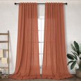 thumbnail image 1 of EcoNesxp 2 Panel Back Pull Pocket Curtain Bohemian Farmhouse Decor 52x84, 1 of 5