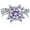 Purple, variant on Moissanite Rings for Women 2 Carat Round Cut D Color VVS1 Clarity Lab Diamond Engagement Rings for Women Eternity S925 Sterling Silver Moissanite Promise Ring for Her