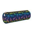 thumbnail image 1 of Bingfone Trousse à Crayons Cylindrique en Cuir Motif Ananas Rétro Lumineux, Grande Capacité Trousse de Rangement Zippée pour Papeterie, Adaptée pour Campus, Bureau, Unisexe, 1 of 6