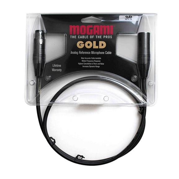 Mogami Gold Studio - Microphone cable - XLR3 to XLR3 - 3 ft - black